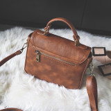 Retro Lock PU Leather Tote Small Square Bag HCFB-9022