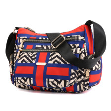 Printed Multi-Pocket Shoulder Crossbody Bag HCFB-258801