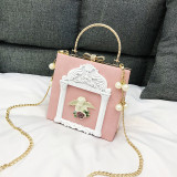 Angel Embossed Tote Chain Shoulder Bag HCFB-601008A