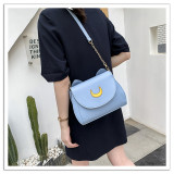 Solid Color Kitten Casual Crossbody Crescent Bag HCFB-20837