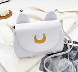Solid Color Kitten Casual Crossbody Crescent Bag HCFB-20837