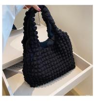 Pleated Waffle Large Capacity Shopping Bag HCFB-20627