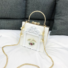 Angel Embossed Tote Chain Shoulder Bag HCFB-601008A