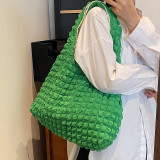 Pleated Waffle Large Capacity Shopping Bag HCFB-20627