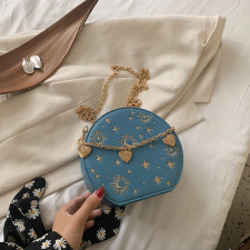 Chain Embroidery Shoulder Crossbody Bag HCFB-30707