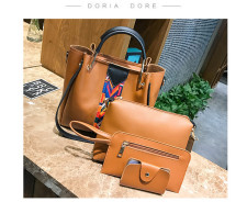 Color Ribbon Bucket Bag Four Piece Set Bag HCFB-28