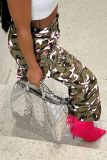 High Waist Camouflage Pocket Multicolor Pants GSMJ-6931