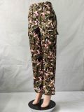 High Waist Camouflage Pocket Multicolor Pants GSMJ-6931