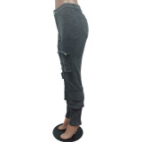 Casual Multicolor Slim Jeans MEM-88516