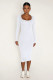 Casual Plush Long Sleeve Solid Midi Dress  MZ-2812