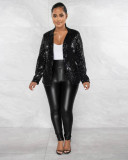 Casual Sequin Long Sleeve Blazer Coat TR-1280