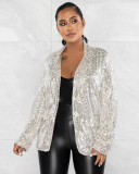 Casual Sequin Long Sleeve Blazer Coat TR-1280