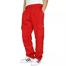 Men's Plus Size Solid Plush Tie Up Casual Padded Pant GXWF-cx01