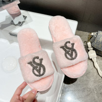 Bright Diamonds Home Furry Warm Open Slippers ZFLX-1FL-9