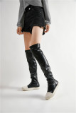 Plus Size Simple Warm Knee Boots  ZPTX-2036-1