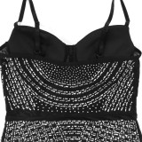 Sexy Sling Hot Drill Mini Dress CYA-900788