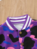 Kids Boys Camouflage Print Coat And Pants 2 Piece Set GYMF-126