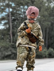 Kids Boys Camouflage Hooded Sweatshirt and Pants Two Piece Set GYMF-078