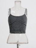 Fashion Vest Pullover Crew Neck Knit Two Piece Set DF-TSE638569