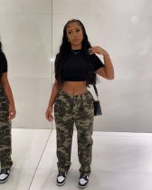 High Waisted Loose Camouflage Pants GSMJ-6935