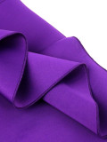 Plus Size Ruffle One Shoulder Evening Dress GKEN-221004