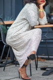 Casual Loose 3/4 Sleeve Maxi Dress MK-3192