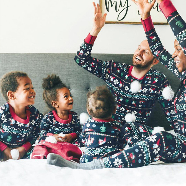 Christmas Print Parent-Child Family Two Piece Set GSGS-0580