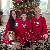 Christmas Cartoon Print Family Matching Pajama Set GSGS-0598#
