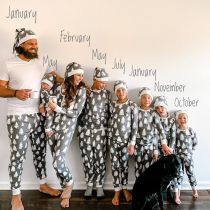 Christmas Tree Printed Parent-Child Set Loungewear GSGS-0591