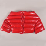 One Shoulder Warm Short Cotton Jacket GNZD-9655TD