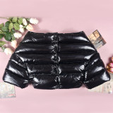 One Shoulder Warm Short Cotton Jacket GNZD-9655TD