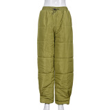 Warm Sandwich Cotton Drawstring Cotton Pants GNZD-8743PD