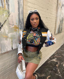 Thickened Embroidered Color Block Baseball Jacket CM-001