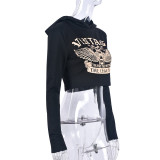 Long Sleeve Print Hooded Sweatshirt GNZD-9688TD