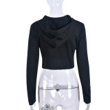 Long Sleeve Print Hooded Sweatshirt GNZD-9688TD