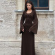 U Neck Back Tie Up Maxi Dress BLG-D3813936K