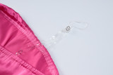 Solid Color Sexy Backless Zipper Tube Tops Dress BLG-D3512742A