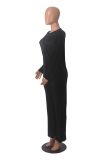 Loose Solid Color Long Sleeve Pants Two Piece Set MZ-2820