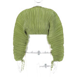 Casual Loose Long Sleeve Crop Tops BLG-T279497A