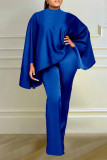 Fashion Long Sleeve Poncho Two Piece Pant Set LS-0402