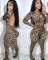 Leopard Print Backless Long Sleeve Jumpsuit OLYF-6139