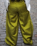 Casual Removable Pockets Wide Leg Pants ZSD-0643