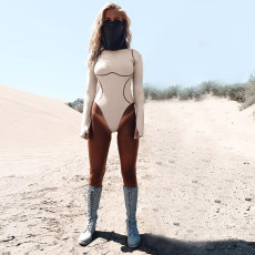 Long Sleeve O Neck Bodysuit BLG-P981119K