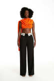 Solid Color Loose Wide Leg Blazer Pants ZSD-0646