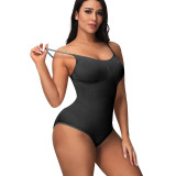 Solid Color Sling Shaping Bodysuit GYWU-621044