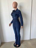 Fashion Denim Long Sleeve Flare Jeans LX-3568