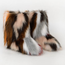 Warm Thickness Non-slip Furry Mid-calf Snow Boots GZLF-332