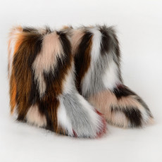Warm Thickness Non-slip Furry Mid-calf Snow Boots GZLF-332