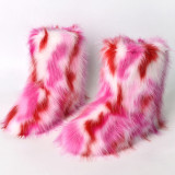 Warm Thickness Non-slip Furry Mid-calf Snow Boots GZLF-332
