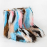 Warm Thickness Non-slip Furry Mid-calf Snow Boots GZLF-332